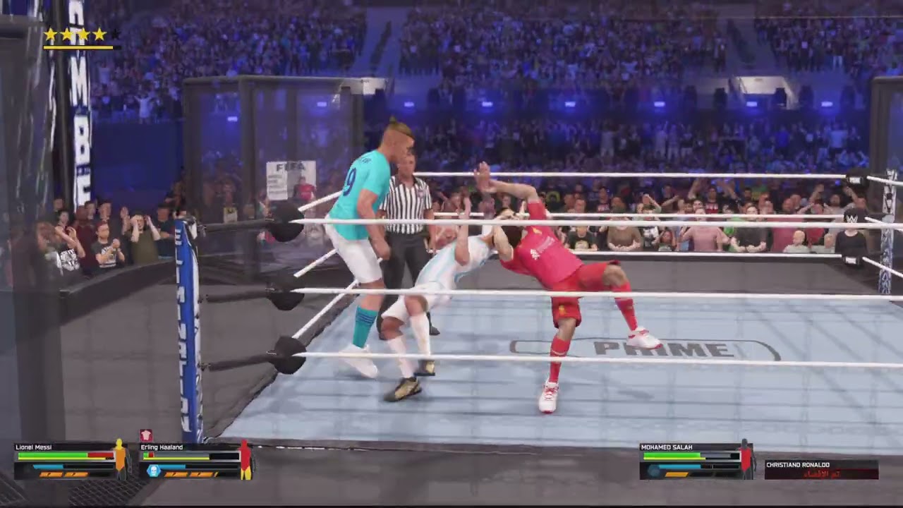 WWE 2K25|ELIMINATION CHAMBER Match Football Players