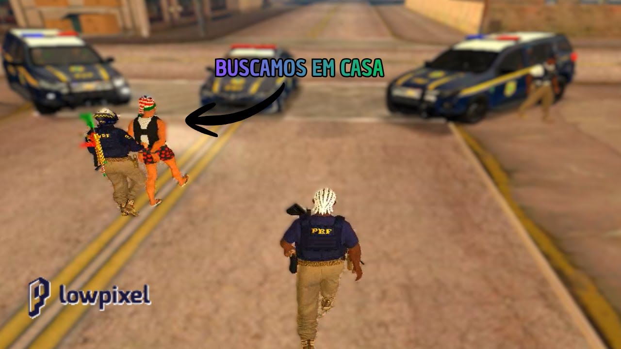 PRF LOW PIXEL - CRIMINOSO FERIDO + BUSCAMOS EM CASA - MTA RP