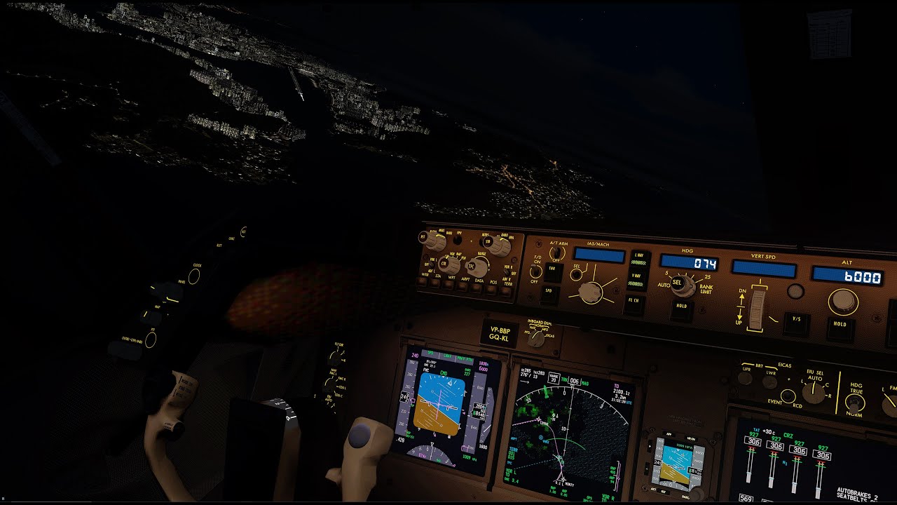 [P3D] ✈ Flying Over Kai Tak! ✈ Boeing 747-8 into Hong Kong v2