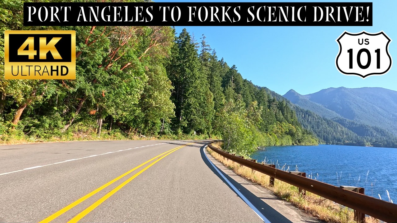 Olympic National Park Scenic Drive: Port Angeles To Forks, Washington Along US-101 4K