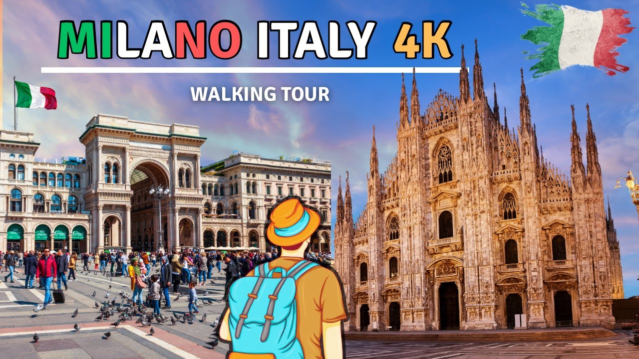 MILAN - ITALY 🇮🇹 City Of Fashion | 4K WALKING TOUR | WHISPER WALKS |