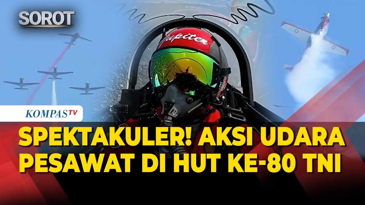 [FULL] Spektakuler! Aksi Pesawat Jet Tempur hingga Helikopter di HUT ke-80 TNI