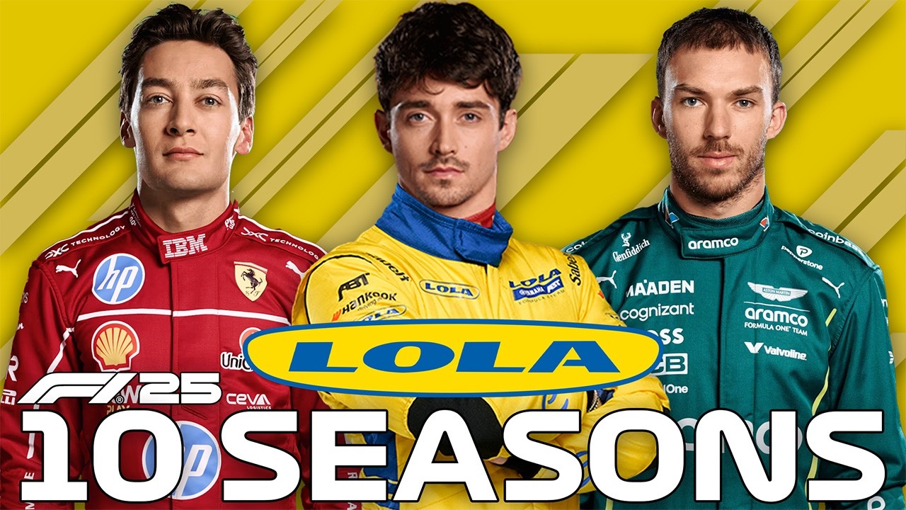 I added LOLA YAMAHA to F1 25 MyTeam and SIMULATED 10 SEASONS!
