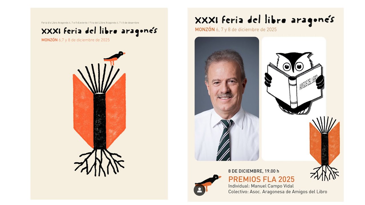 La FLA entrega sus premios a Manuel Campo Vidal y la Asociación de Amigos del Libro