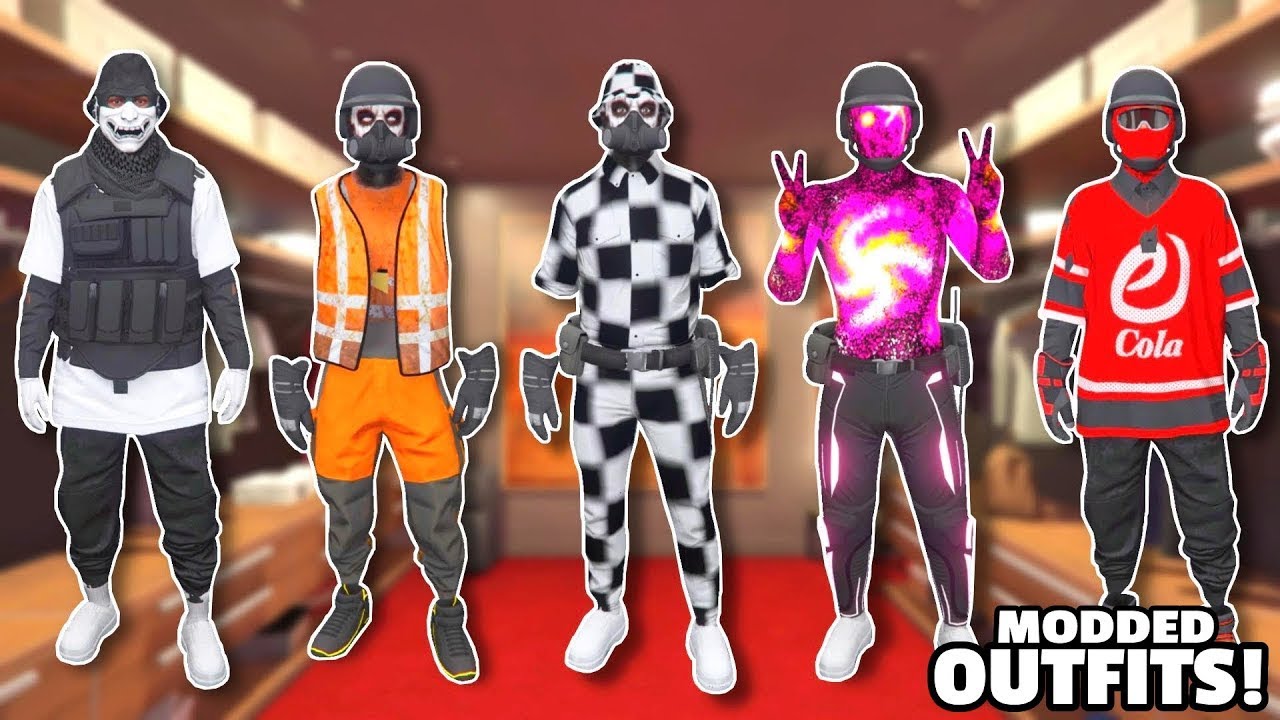 ✅NUEVO TOP 5 CONJUNTOS HACKERS SIN MOD MENU MODDED OUTFIT  GTA 5 ONLINE 1.61【PS4/PS5/XboxOne/Pc】
