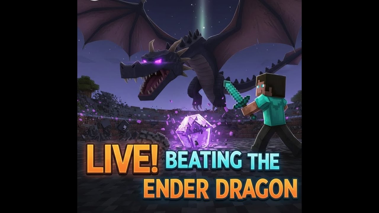 Minecraft Solo Survival | Beating Ender Dragon 
