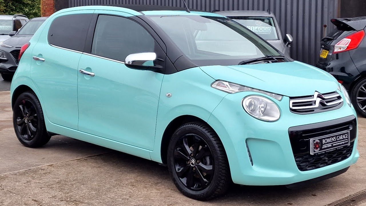 2018 (68) Citroen C1 Airscape 1.0 Flair 5Dr in Pacific Green. 43k Miles. 5 Services. DAB. £8500