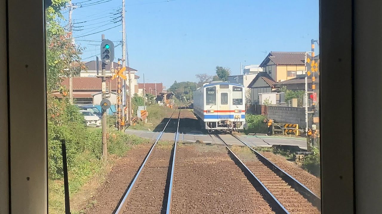 関東鉄道常総線前面展望　取手→水海道　＜Cabview Japan railway：Kantō Railway Jōsō Line＞