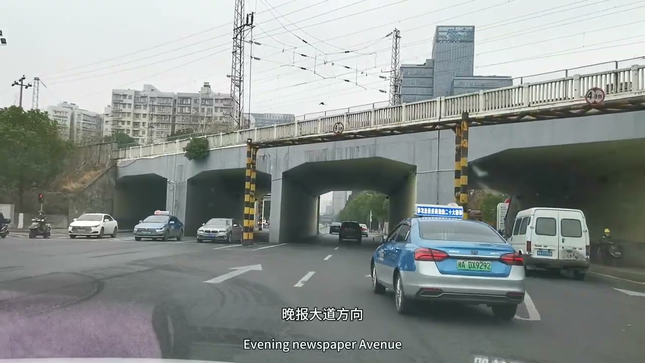 Changsha Impressions 3: Driving to the Railway Station on a Gray Day | 9 Jan 2023