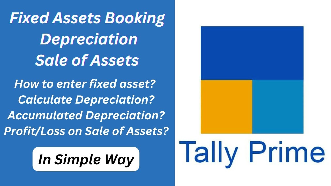 fixed asset purchase in tally prime | accumulated depreciation in tally prime #tallyprime #tally