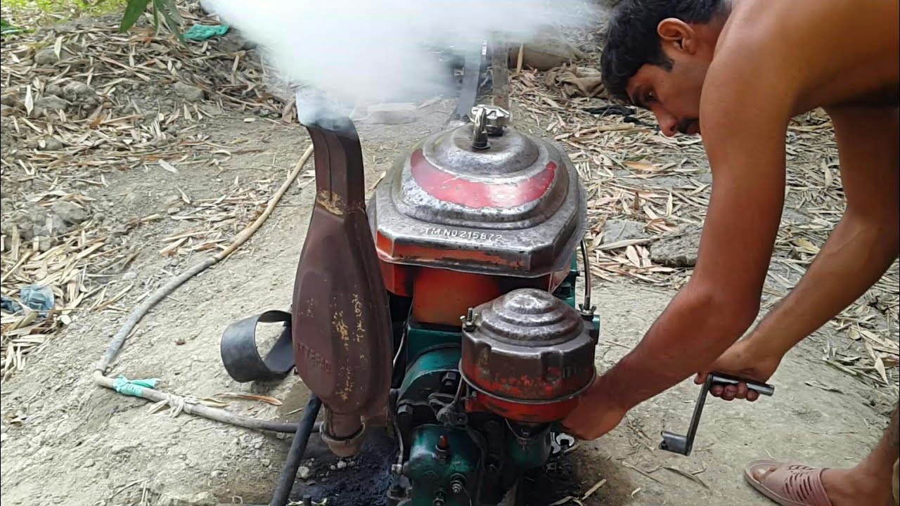 Desi Jugad Se Farming | Starting Old Tubewell Engine | Agriculture In Pakistan