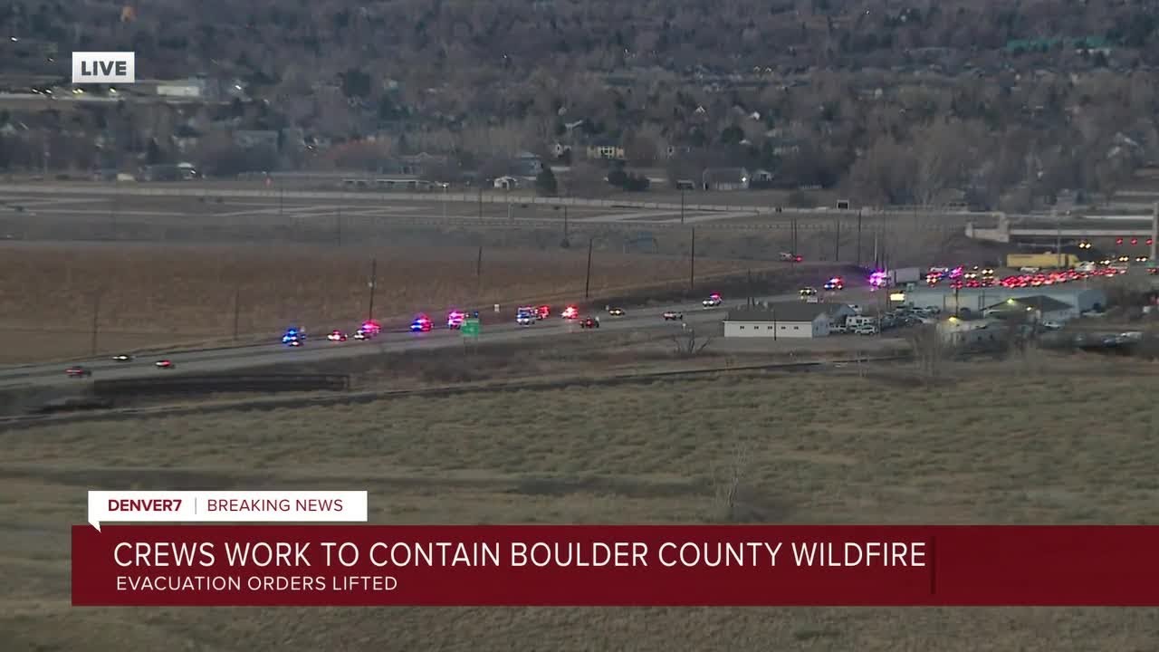 Evacuation orders lifted after Boulder County grass fire contained