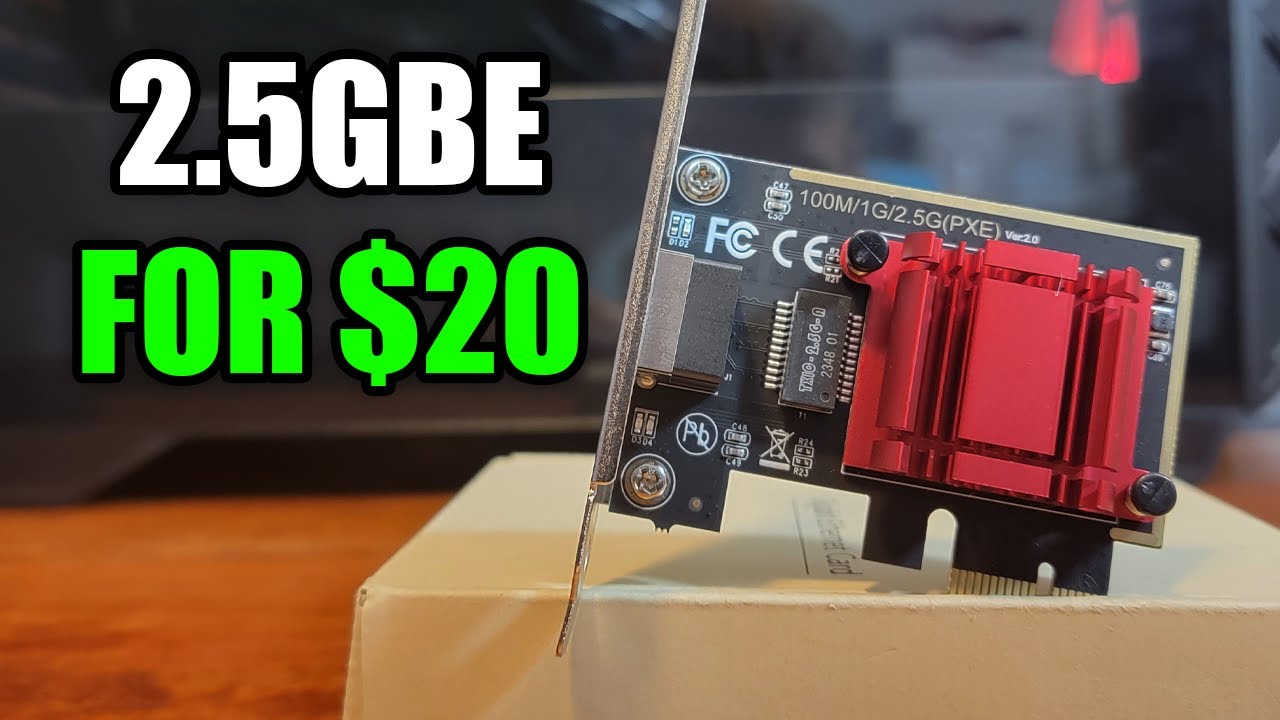 Хорошая ли эта сетевая карта PCIe 2.5Gbe за 20 долларов? — Обзор сетевого адаптера PCIe 2.5GBase-...