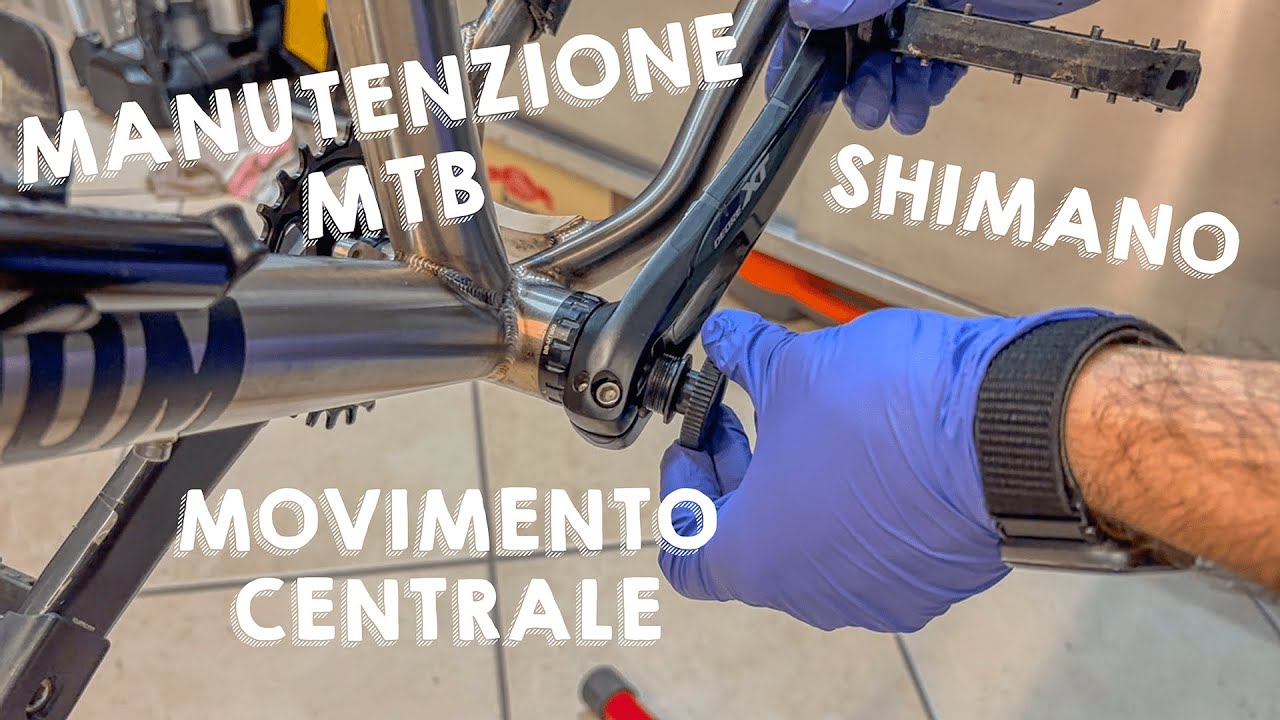 Movimento centrale MTB Shimano 12v🔥| Cambio corona e pulizia movimento centrale