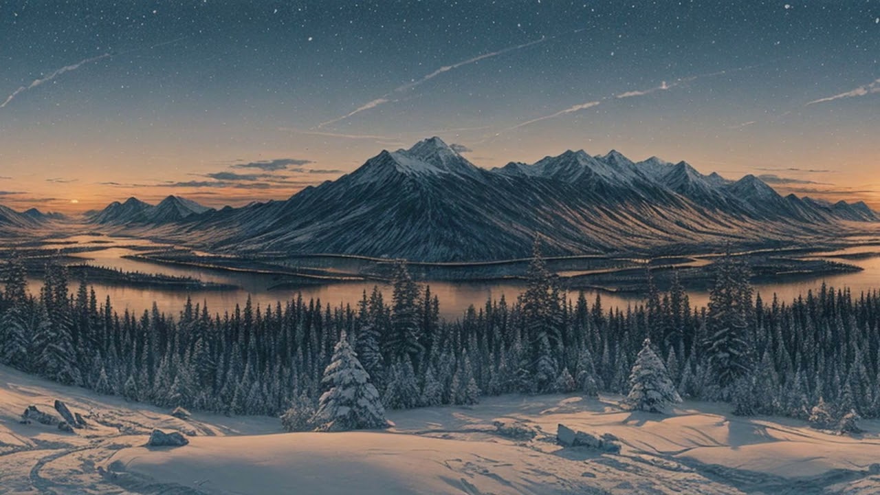 Cozy Winter Night Lofi Beats for Peaceful Sleep