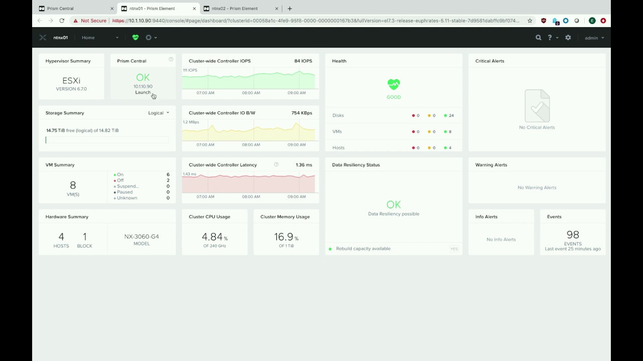 How to register a Nutanix cluster to an existing Prism Central