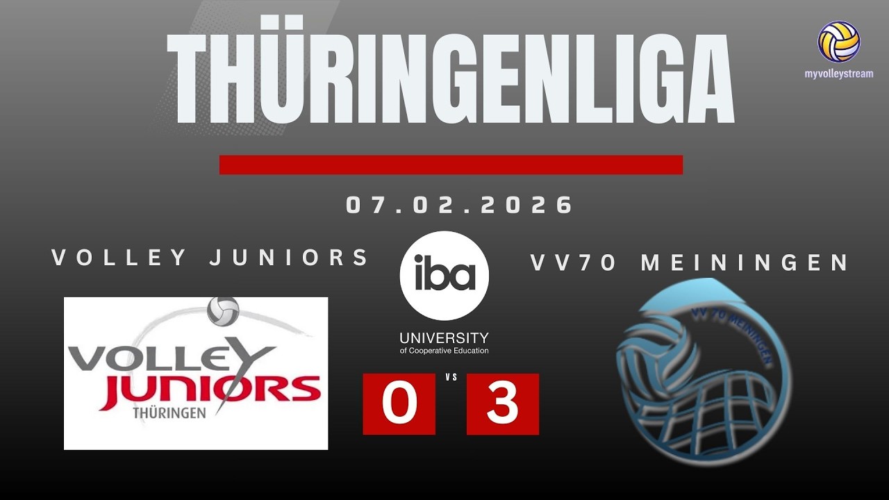 Volley Juniors - VV 70 Meiningen 07.02.2026 Thüringenliga