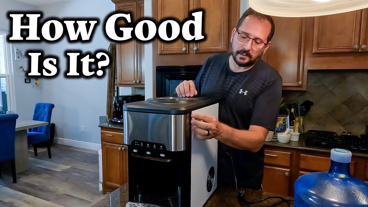 Reviewed:  Water Cooler Dispenser Built-in Ice Maker Countertop,3-in-1 Ice Machine 44lbs Daily