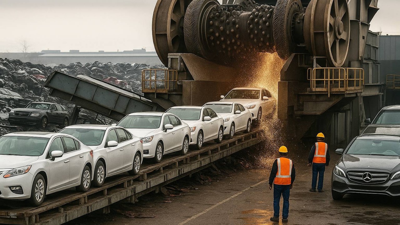 Giant Crushers at Work: When Raw Power Turns Rock and Steel into Resources