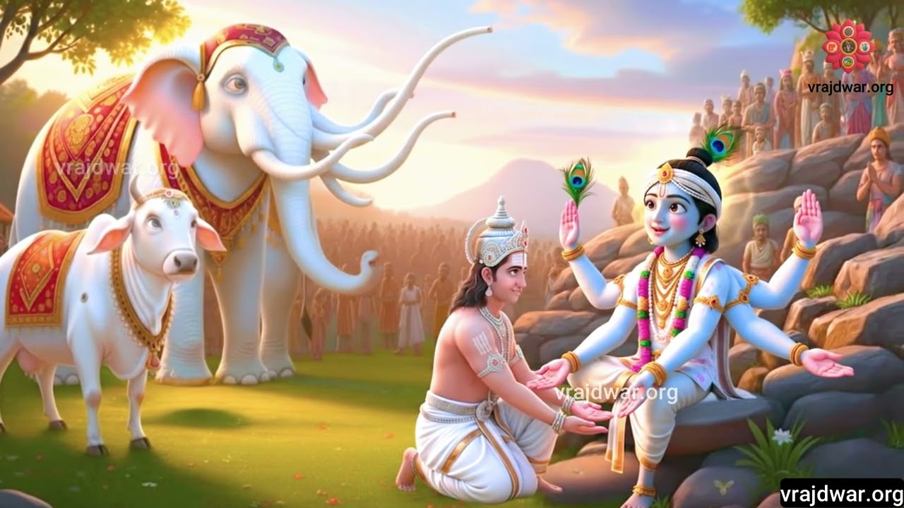 Akshay Navmi Mahatmya | Indra man bhang lila | Govind kund katha | Krishna leela darshan| Shrinathji