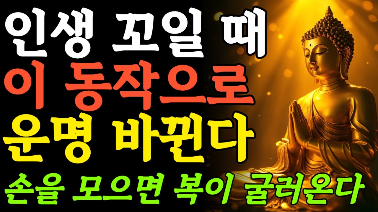 부처님말씀ㅣ합장, 인생역전하는 최고의 방법ㅣ부처님가르침ㅣ마음공부ㅣ인생조언ㅣ오디오북