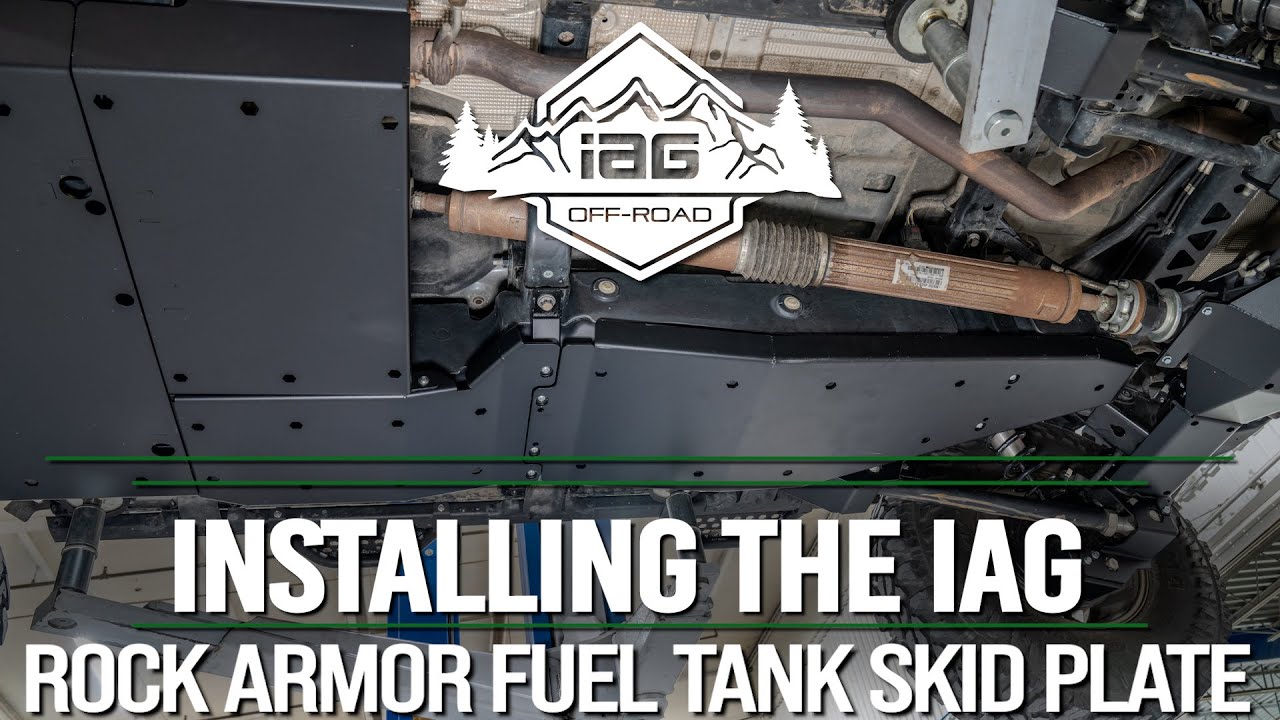 IAG Rock Armor Fuel Tank Skid Plate for 2021+ Ford Bronco Install