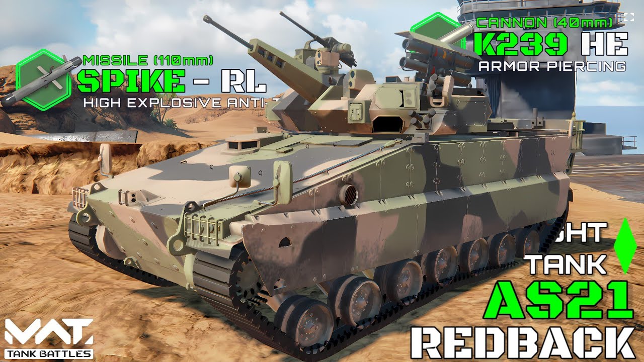 AS21 Redback Gameplay &ndash; April Battle Pass Free Light Tank | MWT Tank Battles