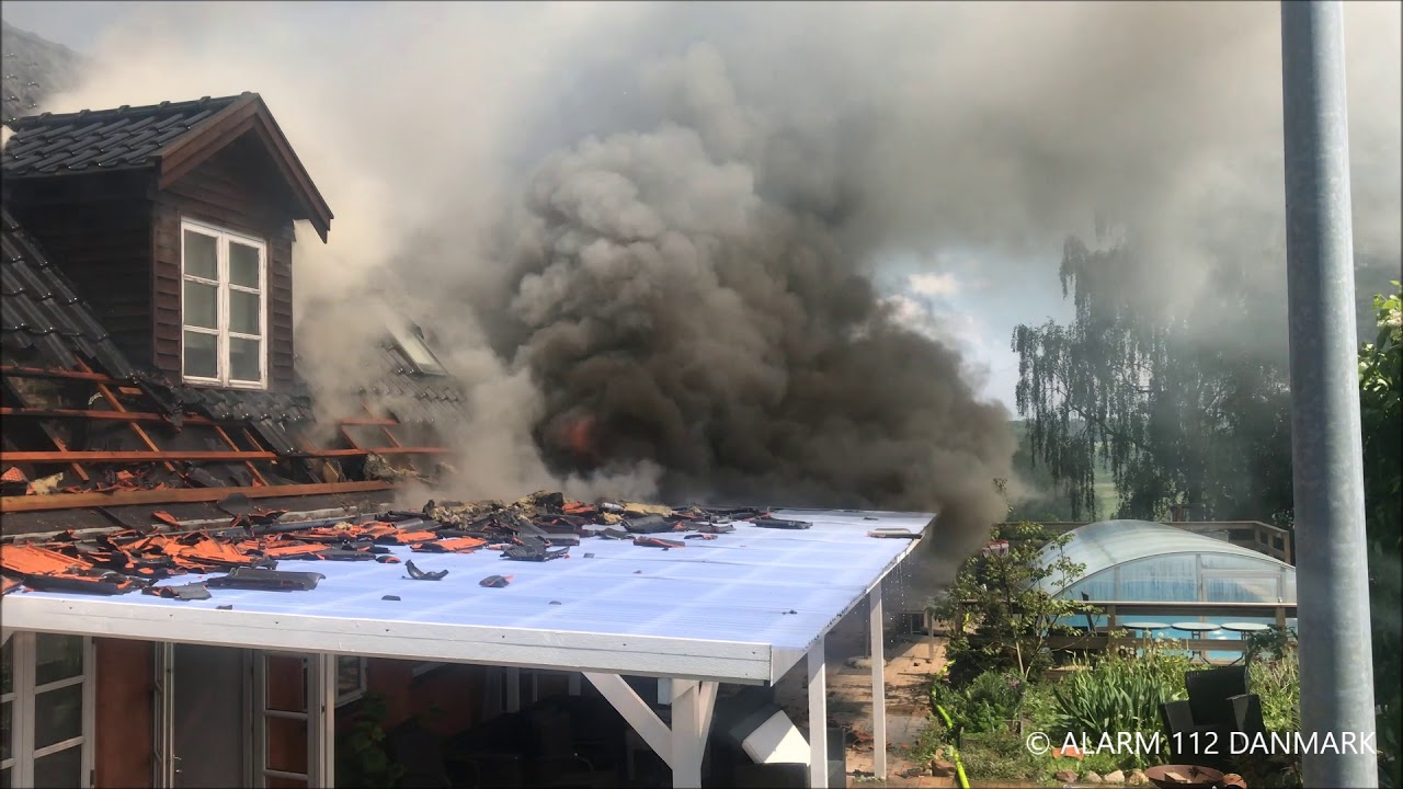 23.05.2019 - Voldsom g&aring;rdbrand - Helsinge