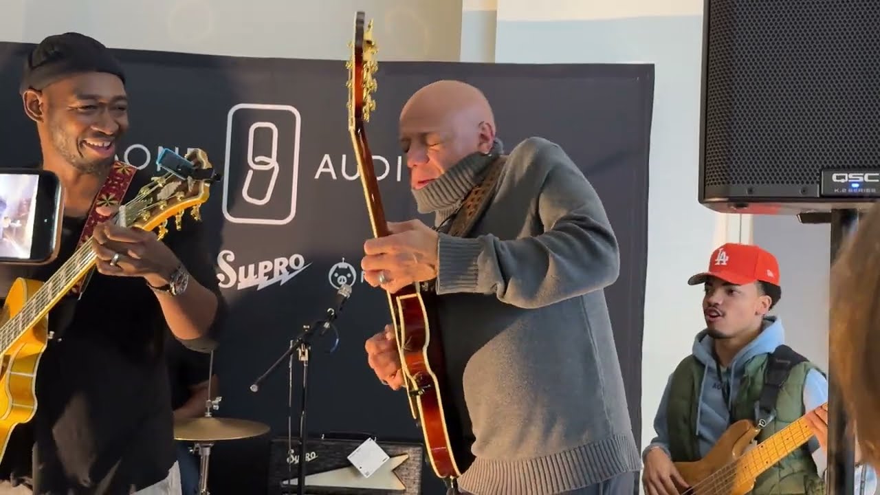 Jamming - Isaiah Sharkey & Mark Whitfield @ D'Angelico Guitars - NAMM 2025