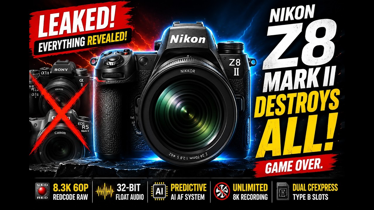 Утечка информации о Nikon Z8 II: внутренний RAW-файл RED меняет всё!