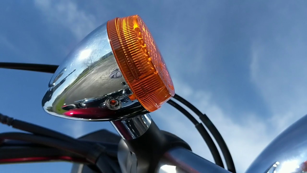 2018 Honda Fury VT1300 Front Turn Signal Deep Dish Bezel /Smoke Lenses Kuryakyn Pt.# 2270