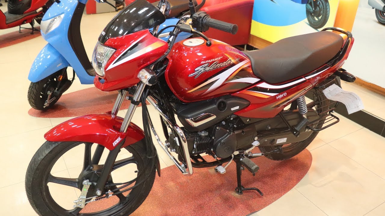 Hero Super Splendor with Horizontal Engine (Red Colour) Complete Review Hindi || IBS & i3s Update