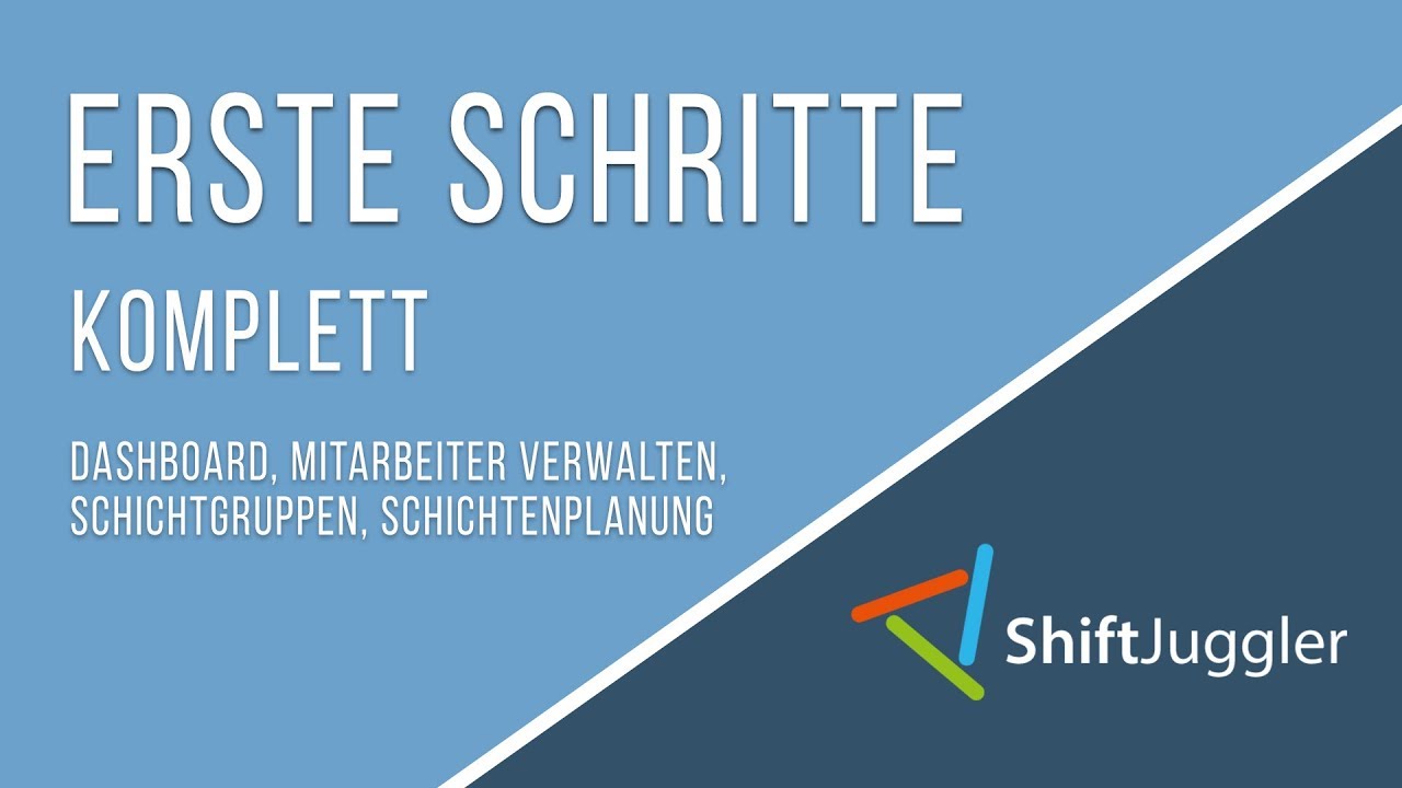Erste Schritte - komplett - Mitarbeiter anlegen, Arbeitsbereiche sowie Schichten planen erklärt