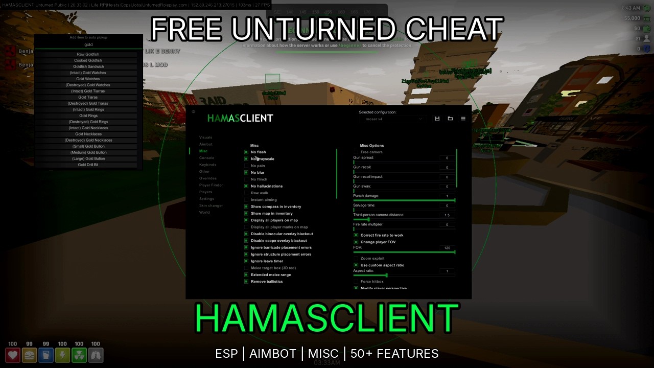 THE ONLY FREE UNTURNED CHEAT | DESTROYING LRP (HAMASCLIENT)