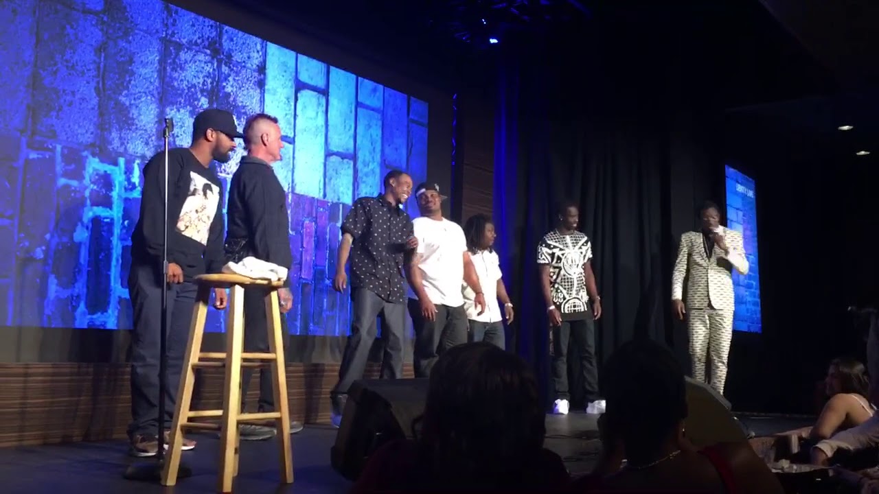 Michael Blackson Comedian Interacts with Audience Members on Stage