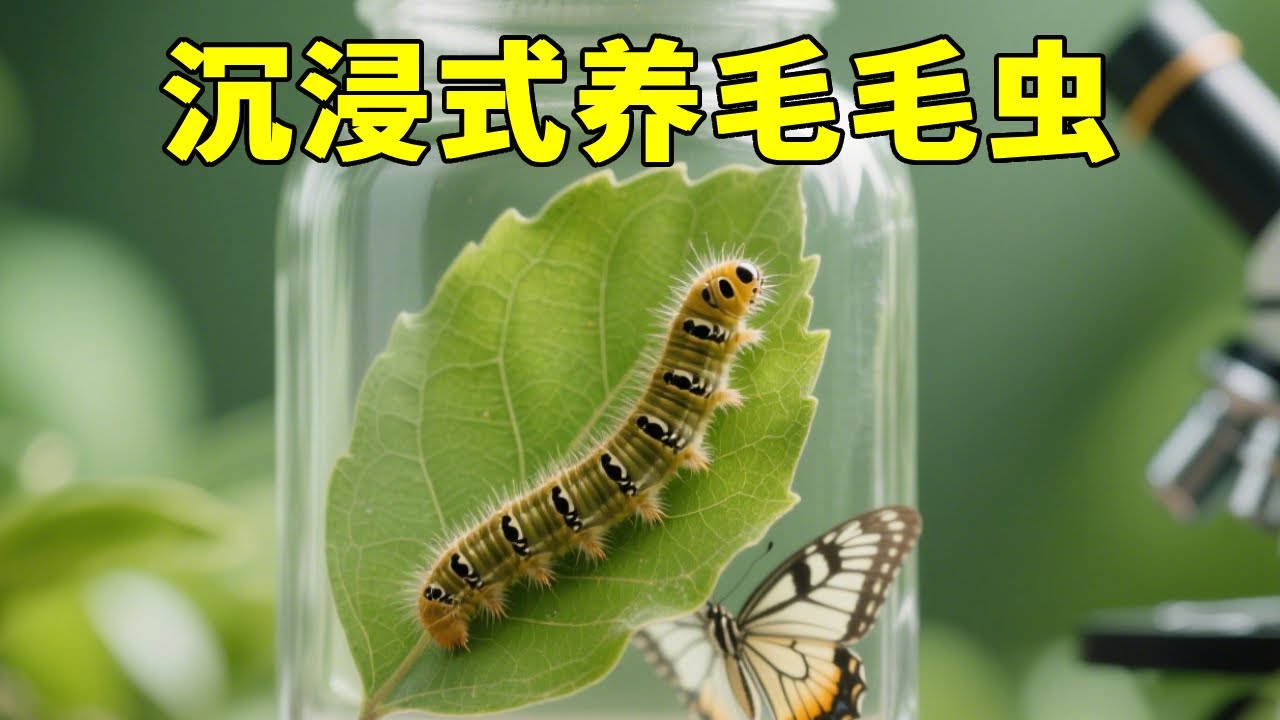 猜猜看！从路边带回一条毛毛虫，像开“昆虫盲盒”，它会变成什么呢？【天野侠】