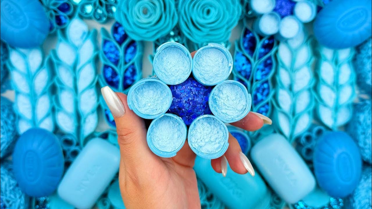 @AllaAsmr Compilation set★ASMR SOAP★Crushing soap★Cutting soap cubes★FOAM&GLITTER&STARCH★​⁠