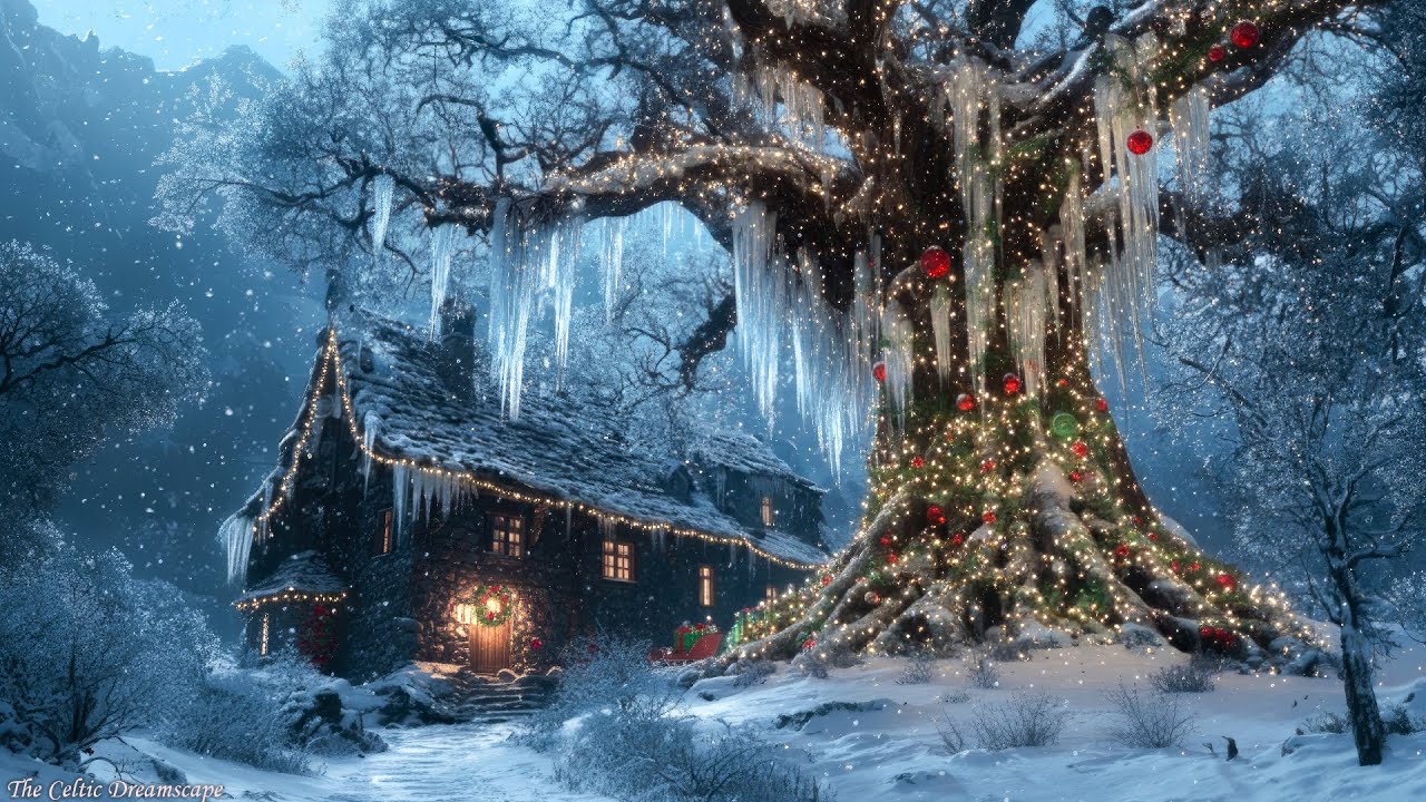 Winter Sparkle: Celtic Christmas Music Under the Glowing Tree for Relaxation ❄️Celtic Winter Night