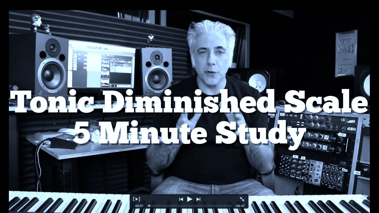 Music Theory - Tonic Diminished Scale 5 Minute Study