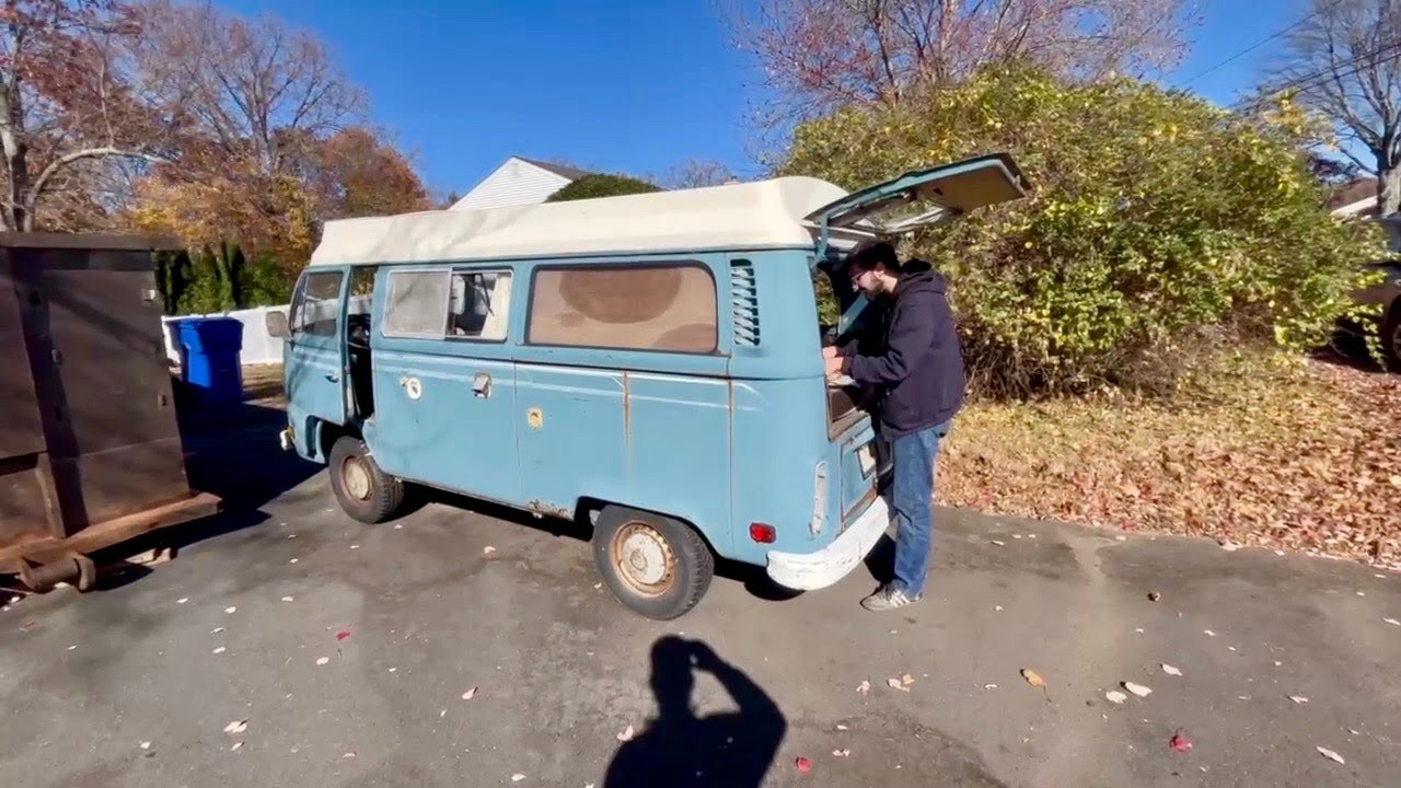 Will it Run & Drive? Cheap VW Bus - Driveway Camper Find.
