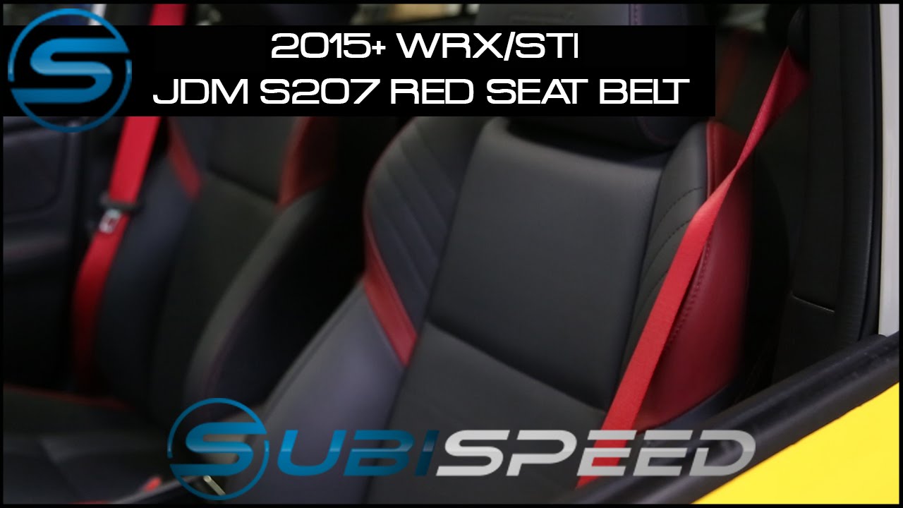 Subispeed - 2015 WRX/STI JDM S207 Red Seat Belts