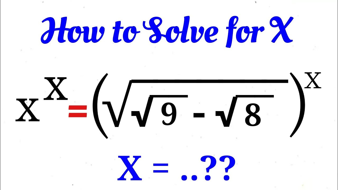 A Nice Math Olympiad Exponential Problem | Math Olympaid Questions