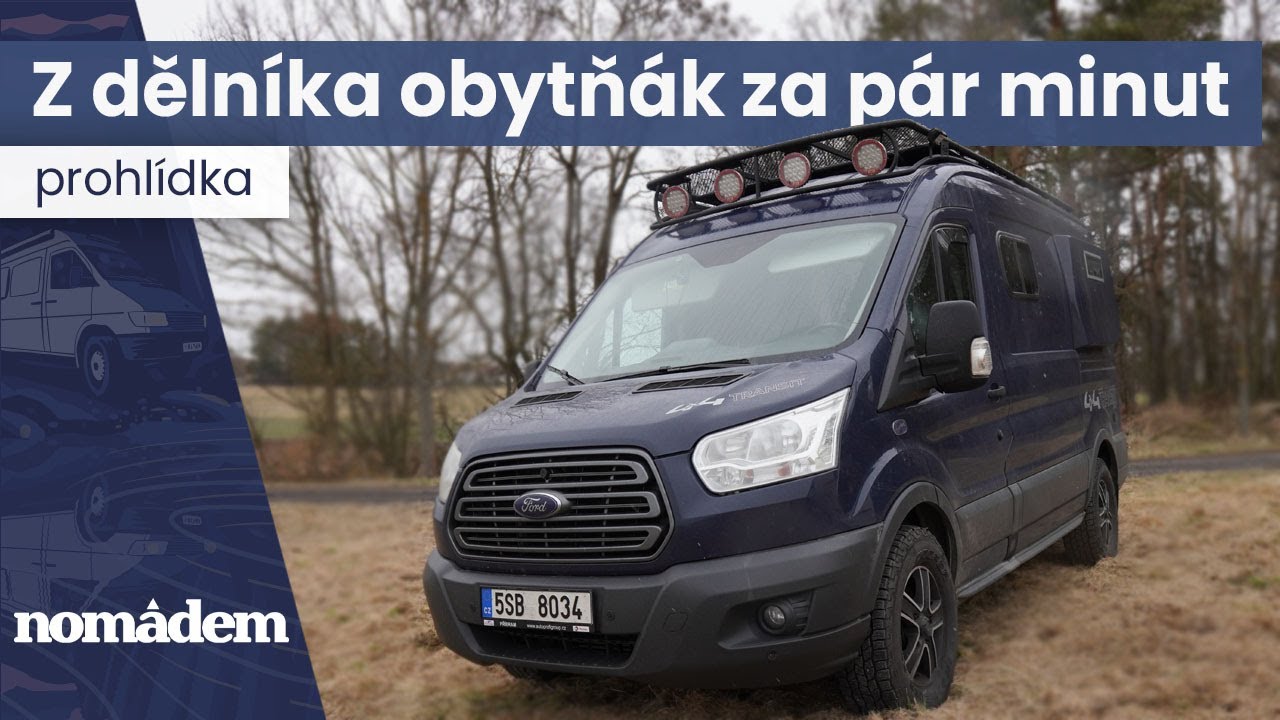Obytný Ford Transit 4x4 - z dělníka obytňák za pár minut
