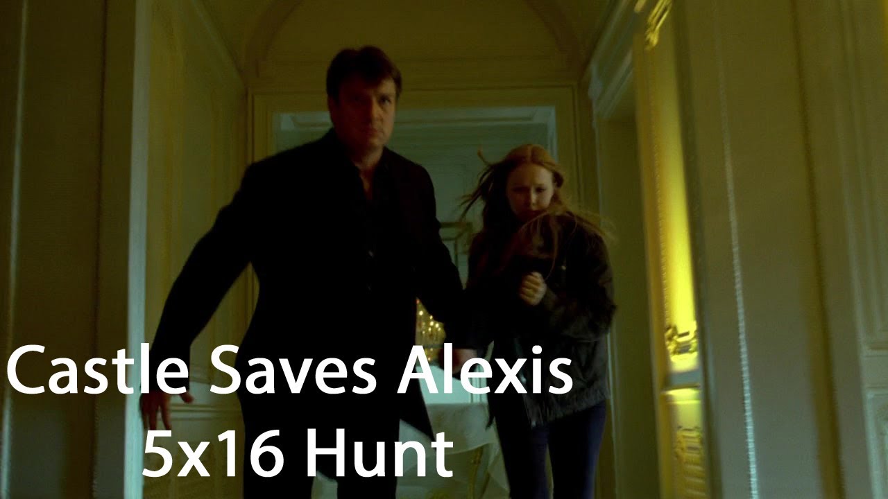 Castle - 5x16 'Hunt' Castle saves Alexis life and escapes with her  HD