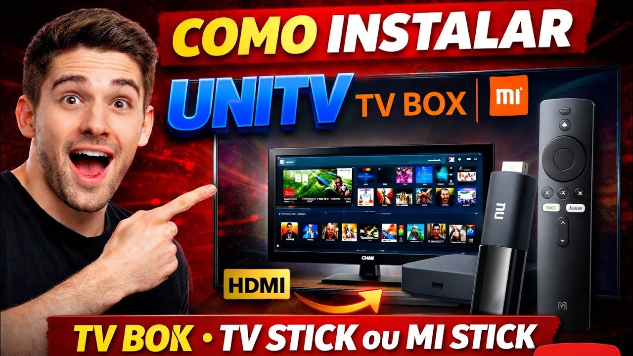 COMO INSTALAR APP UNITV NO SEU TV BOX, TV STICK OU MI STICK