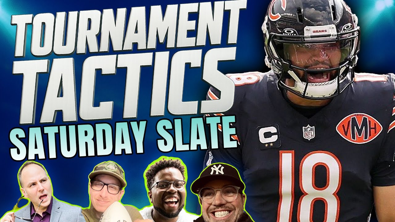 Saturday NFL DraftKings and FanDuel DFS Strategy and Picks | Tournament Tactics