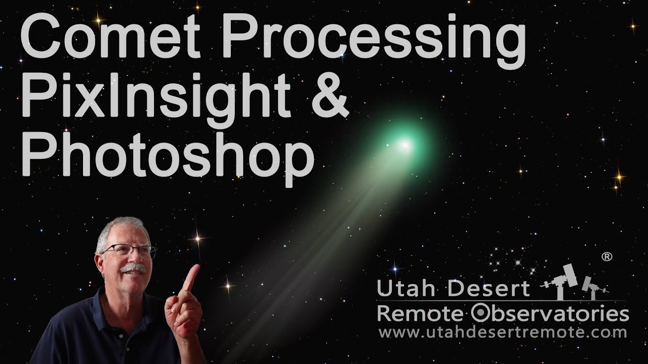 Обработка Comet в PixInsight и Photoshop