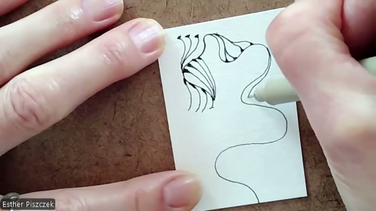 Zentangle (R) Explore with Esther Piszczek, CZT: Side-Winder, Laurie Patterson, CZT