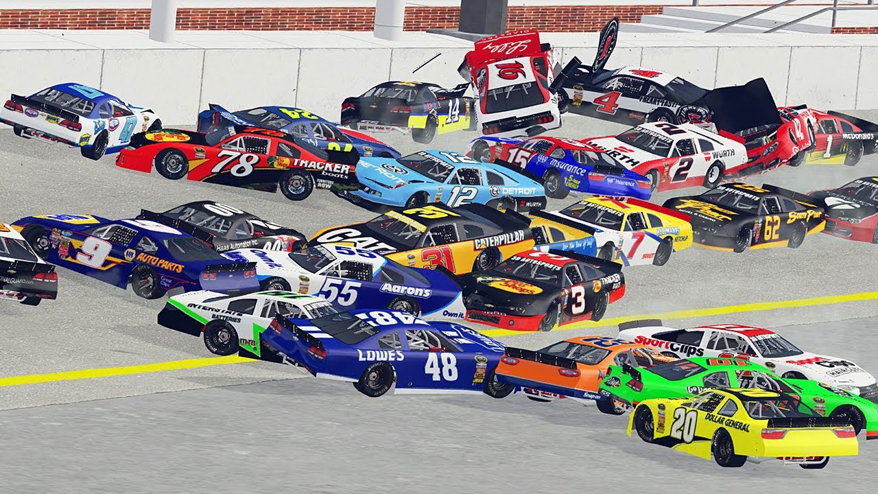 NASCAR Racing Crashes #5 | BeamNG Drive