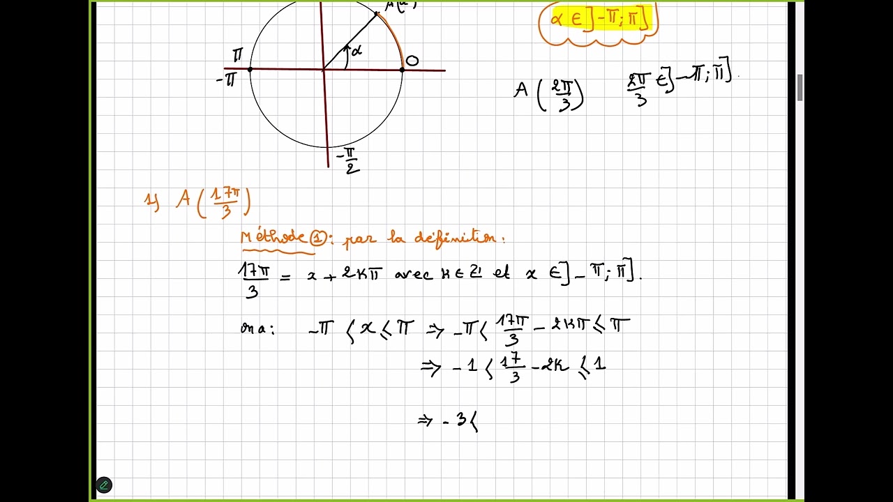 les bases de la trigonométrie (Exercice fondamental)  [Exercice 1 ][ 1 bac ]